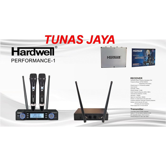 Mic Wireless Hardwell Performance 1 Original UHF Multichannel 2 Handle