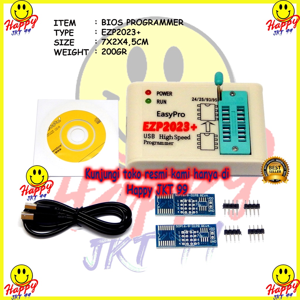 [ HAPPY JKT 99 ] ALAT FLASH BIOS PROGRAMMER EZP2023+ EZP2023 EZP 2023+ 2023 ORIGINAL