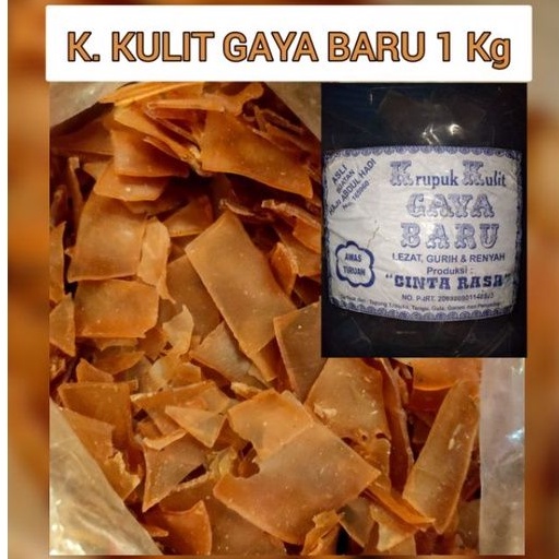 

Kerupuk Kulit Gaya Baru Mentah 1 Kg