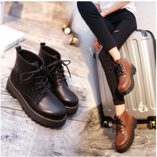 Sepatu Boots Martin DEWASA Model British  Sepatu boots DEWASA HITAM COKLAT IMPORT