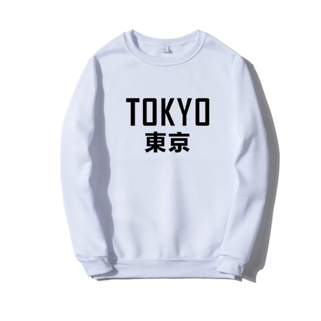 TOKYO Basic Sweater II TOKYO  Sweater Crewneck II Sweatshirt SIZE M - XL ( Pria &amp; Wanita / Anak &amp; Dewasa )