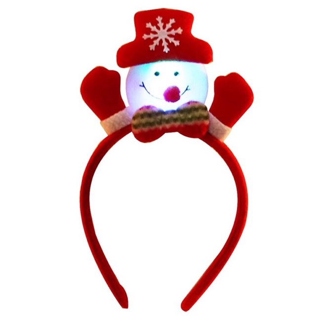 Bando natal dengan lampu LED warna warni christmas aksesoris gift ok  good quality