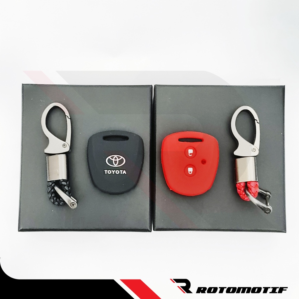 Silicone Kunci Mobil Toyota Calya + Gantungan Kunci