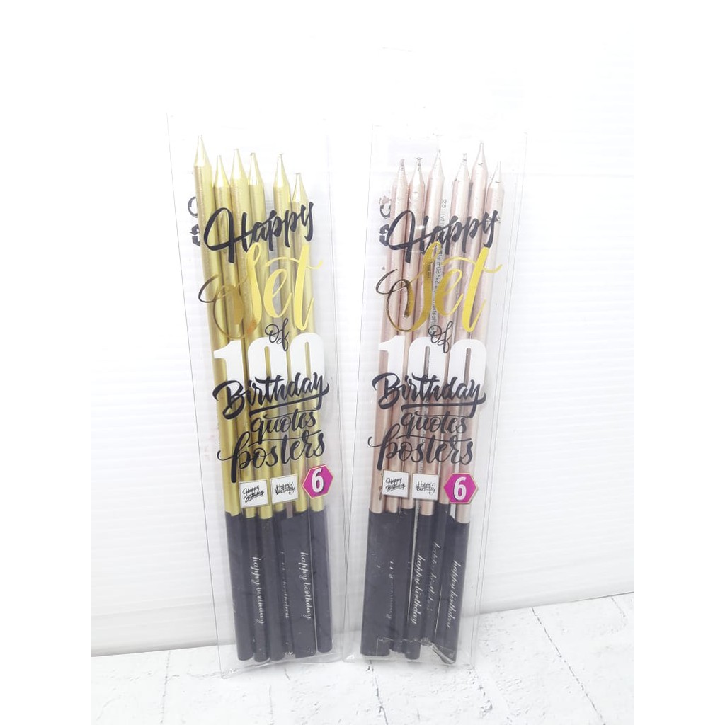 

Lilin Pensil Ulang Tahun Quote isi 6