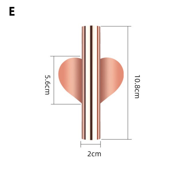 1 Pc Holder Vas Bunga Bahan Stainless steel Warna Rose Gold Untuk Dekorasi Pernikahan