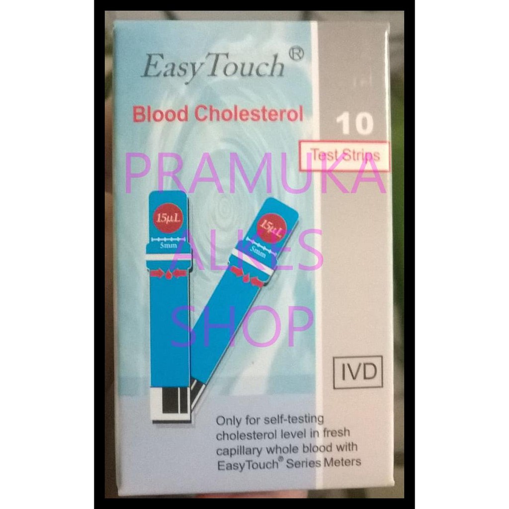 Jual Strip Kolesterol Easy Touch Murah. Pramuka Alkes Shop Kode 822