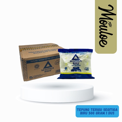

TEPUNG SEGITIGA BIRU 500g 1KARTON (20PCS) | Mouloemart | tepung protein sedang