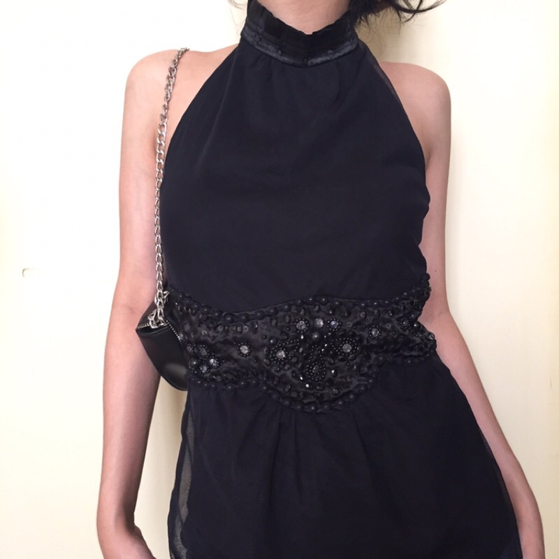 Mango (MNG Suit) backless top lizzie baju atasan wanita, baju haram wanita, baju pesta, baju backles