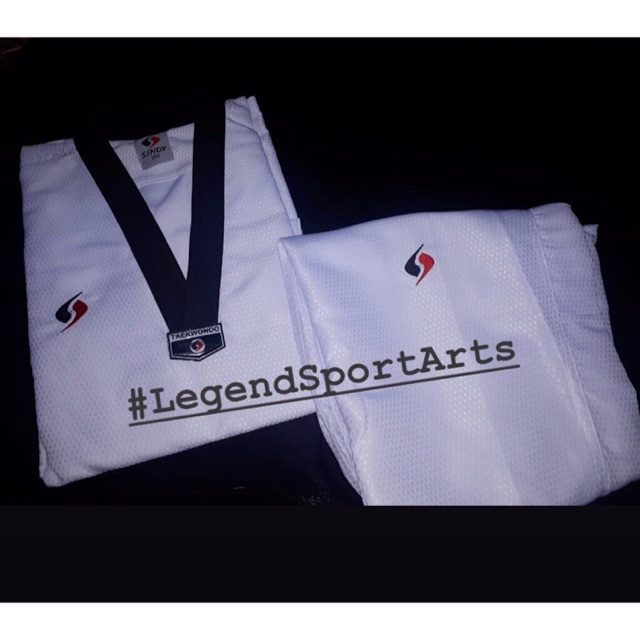 Baju Taekwondo (dobok) Sendy diamond one kerah hitam