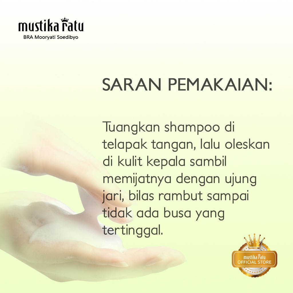 Mustika Ratu Shampoo Bayam 175ml - perawatan untuk rambut rontok