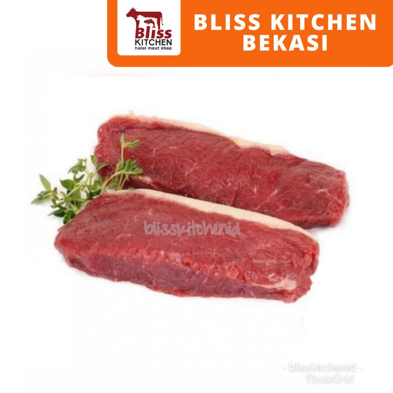

Daging Sapi Aus Sirloin Beef Steak Impor Grade A pack 200gr