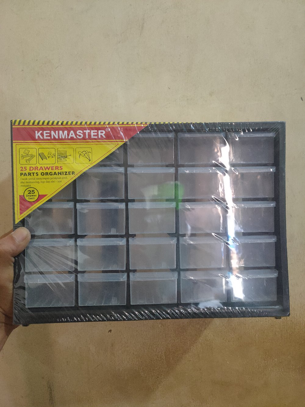 Rak / Kotak Komponen 25 Slot ( Partisi) Kenmaster