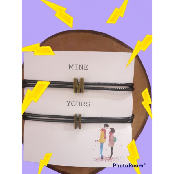 gelang Couple magnet inisial nama