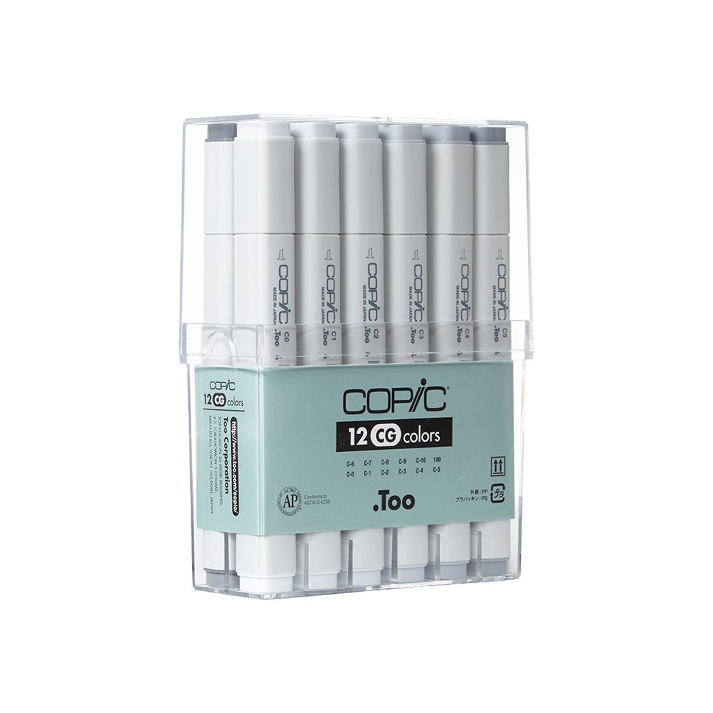 

COPIC Marker Cool Gray 12 Color - Ref.CMK/12CG