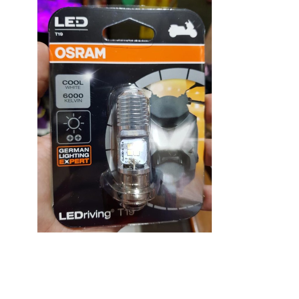 T19 OSRAM LED M5 LAMPU MOTOR H6 6000K PUTIH K1 12V PNP HI