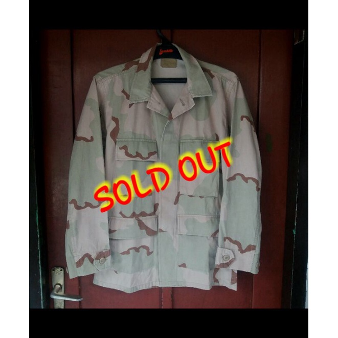 BDU 3Color DCU  Kemeja Army Camouflage Desert Second