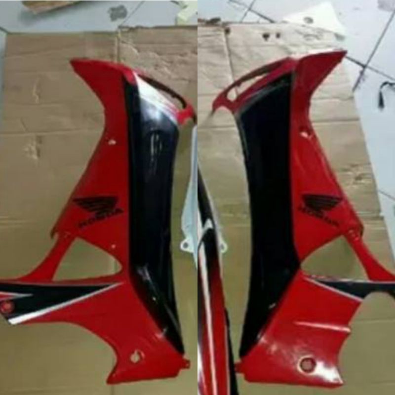 Sayap Supra X 125 Lama Merah hitam polos