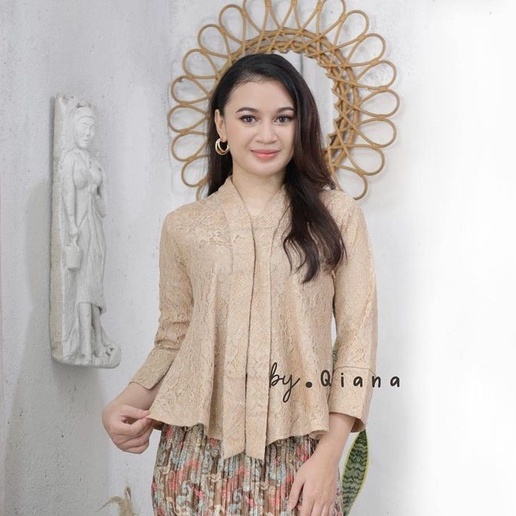 READY STOCK!!! Atasan kebaya floy brukat / kebaya kutubaru kartini jumbo