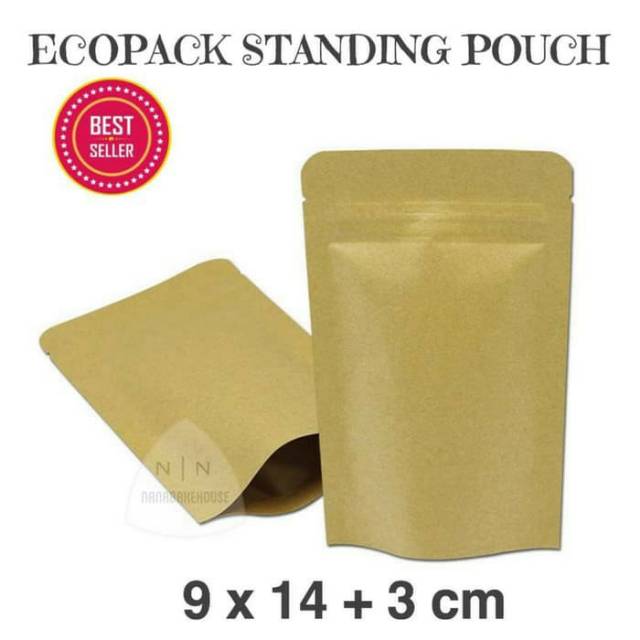 Standing pouch paper | kemasan kopi bubuk / bumbu, ziplock bag