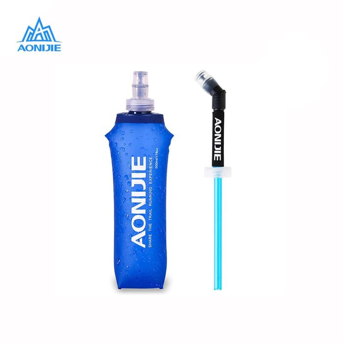 Aonijie Soft Flask Long Straw Sd13 - 600Ml Botol Minum