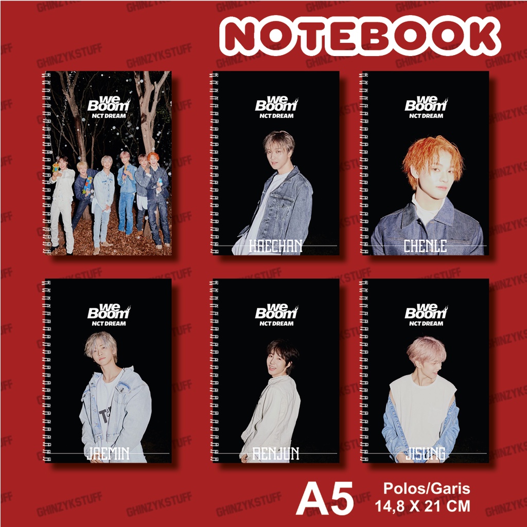 

Notebook A5 (14,8x21cm) KPOP NCT DREAM We Boom