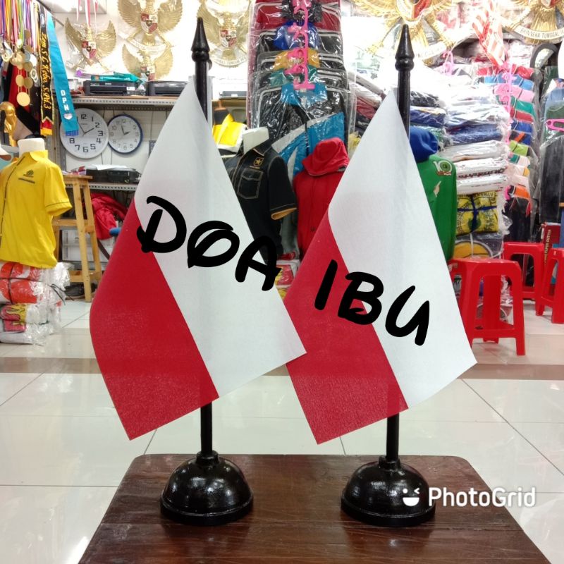 

best seller tiang kayu meja+bendera POLANDIA ready stock