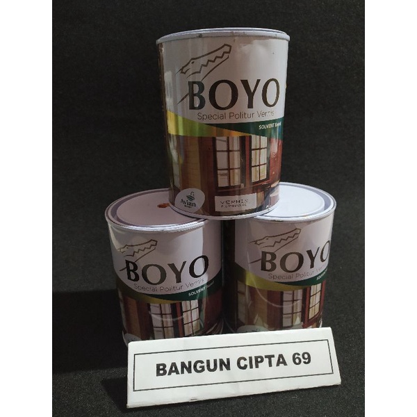 cat pelitur boyo/cat kayu  vernis 1 liter