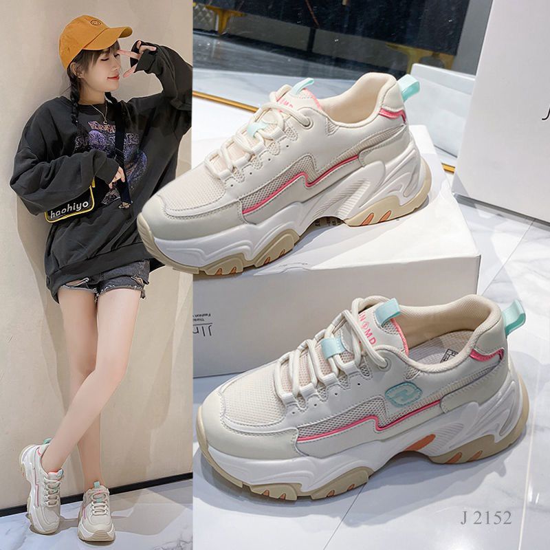 SEPATU WANITA SNEAKER ALA FASHION KOREA QOMAR 2152