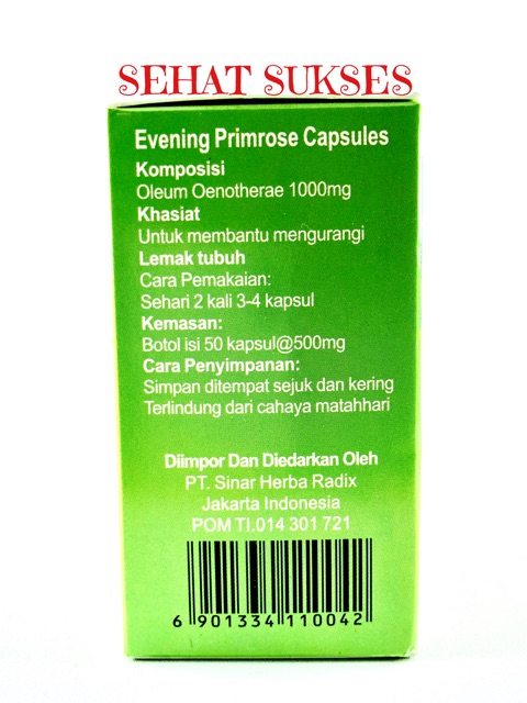 EVENING PRIMROSE SOFT CAPSULE ( OBAT KOLESTEROL/ LEMAK DARAH )