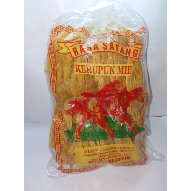 KRUPUK / KERUPUK MIE TELUR KHAS MEDAN 500 GRAM "RASA SAYANG" MANIS GURIH
