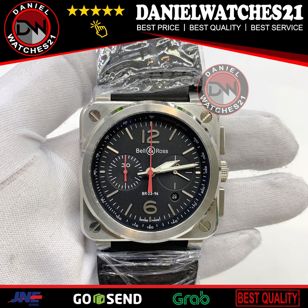 JAM TANGAN MODEL BR03 -94-S-23367 AVIATION SS BLACK MIYOTA (ZF)