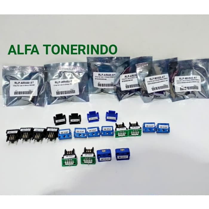 

Chip toner fotocopy SHARP