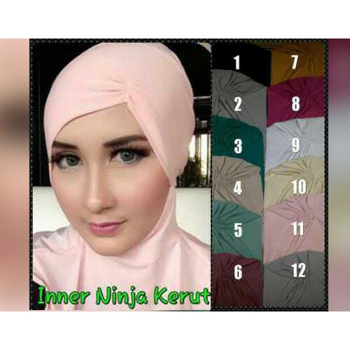 Terlaris   INNER NINJA KERUT / CIPUT KERUT / DALEMAN JILBAB/INNER HIJAB