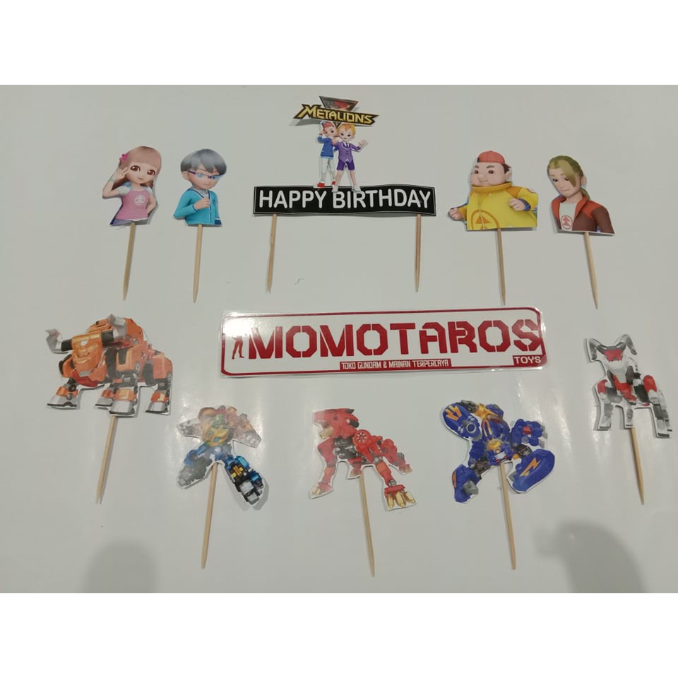 Topper cake metalions set