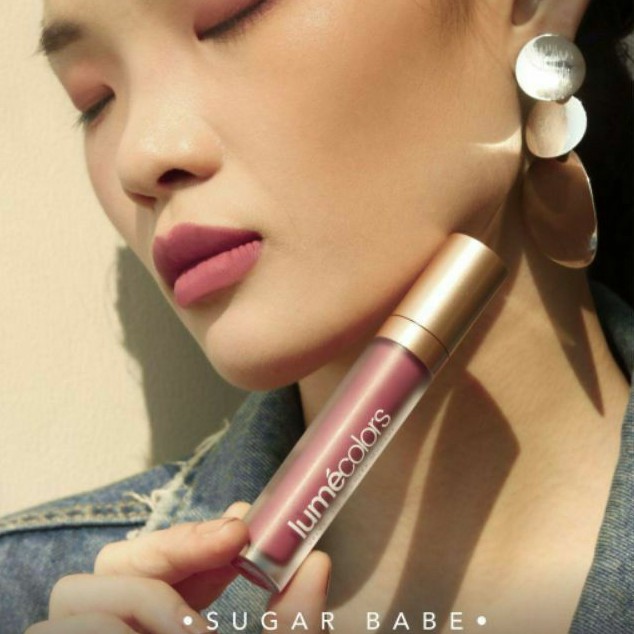 Lumecolors SUGAR BABE VELVET LIP &amp; CHEEK MOUSSE 3 IN 1 by CHRISTINA LIE BPOM HALAL lipstick