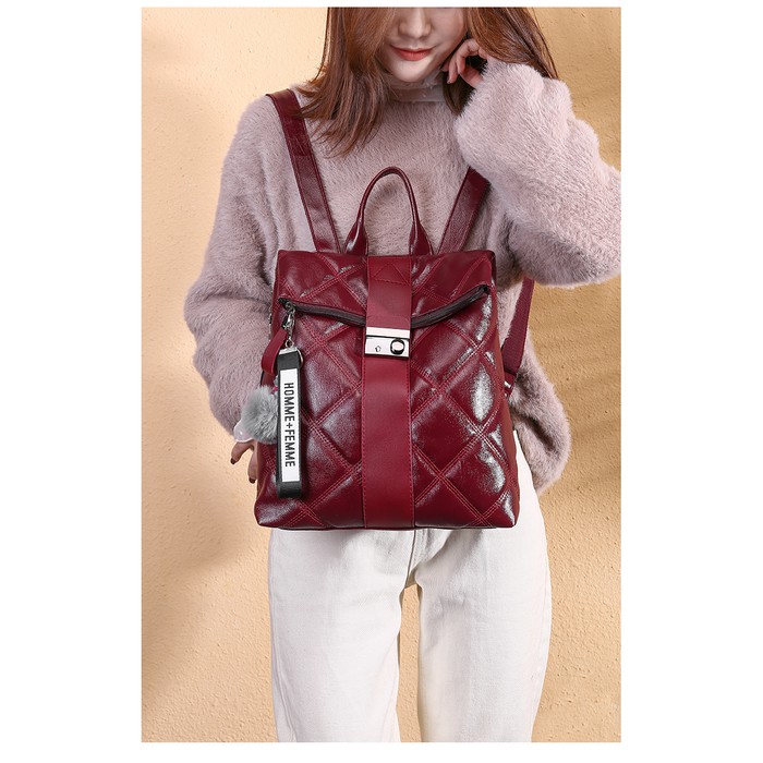 Laptop Ransel Cewek Backpack WANITA IMPORT FASHION BATAM TAS BAGUS  PB1605