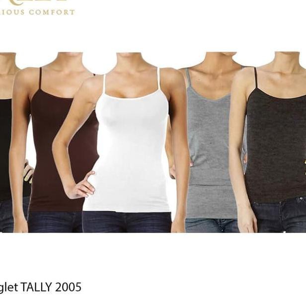 ★Harga Grosir★ Tanktop Polos Wanita Nyaman dipakai tali kecil ✵