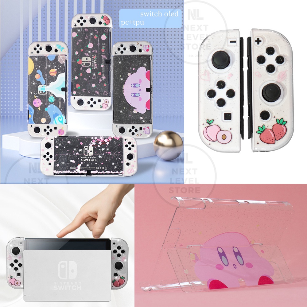 Full Mix Crystal Case Nintendo Switch OLED Custom Hard Soft Case - Akitomo - Original