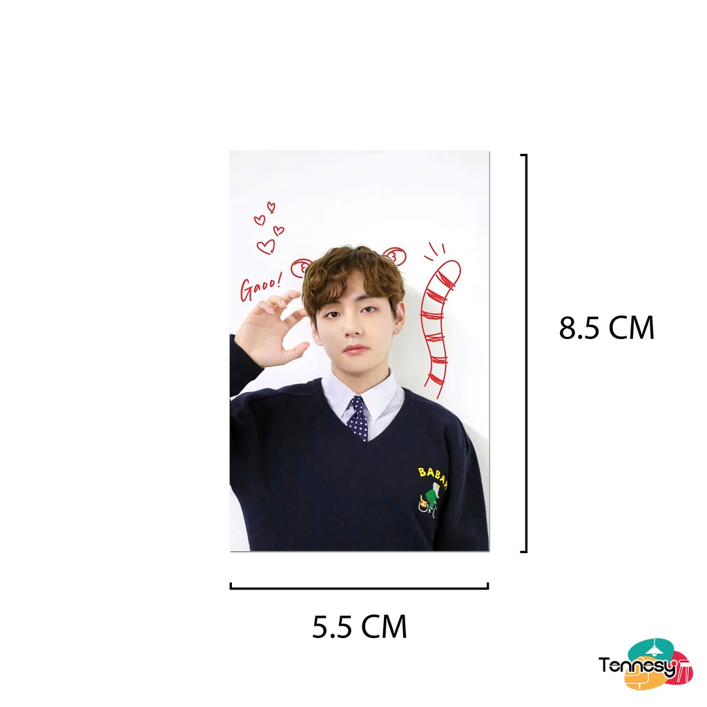 PHOTO CARD BTS STAND DUDUKAN KAYU HIASAN MEJA DINDING DEKORASI KAMAR TIDUR RUMAH