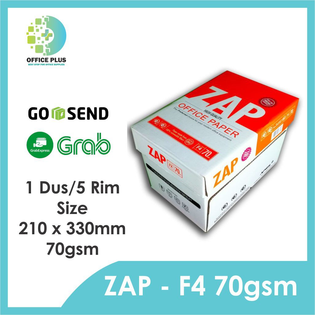 Kertas HVS Folio F4 70gr 1 DUS ZAP Shopee Indonesia Kertas HVS Folio F4 70gr 1 DUS ZAP Shopee Indonesia