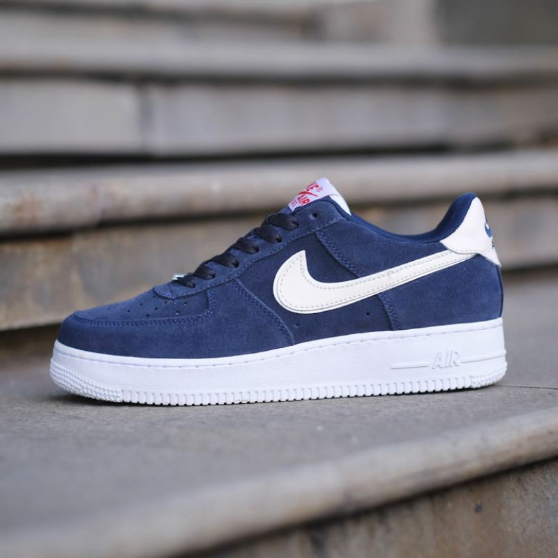 Nike air force 1 low suede midnight navy