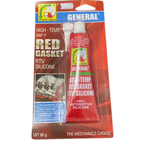 

LEM MERAH RED GASKET RTV SILICONE 80 GRAM GENERAL