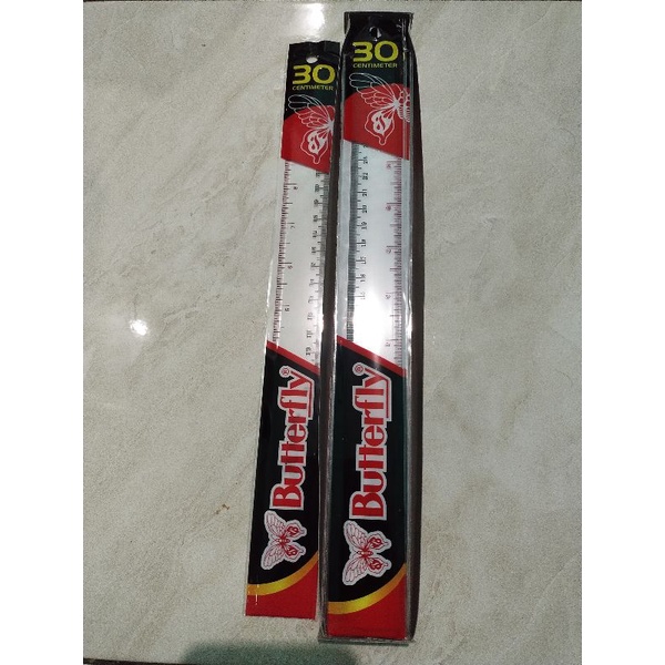 

Penggaris plastik butterfly 30 Cm gak Gampang patah