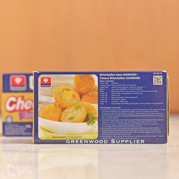 

Keju- Keju Cheddar Diamond 180 Gram - 1 Pcs -Keju.