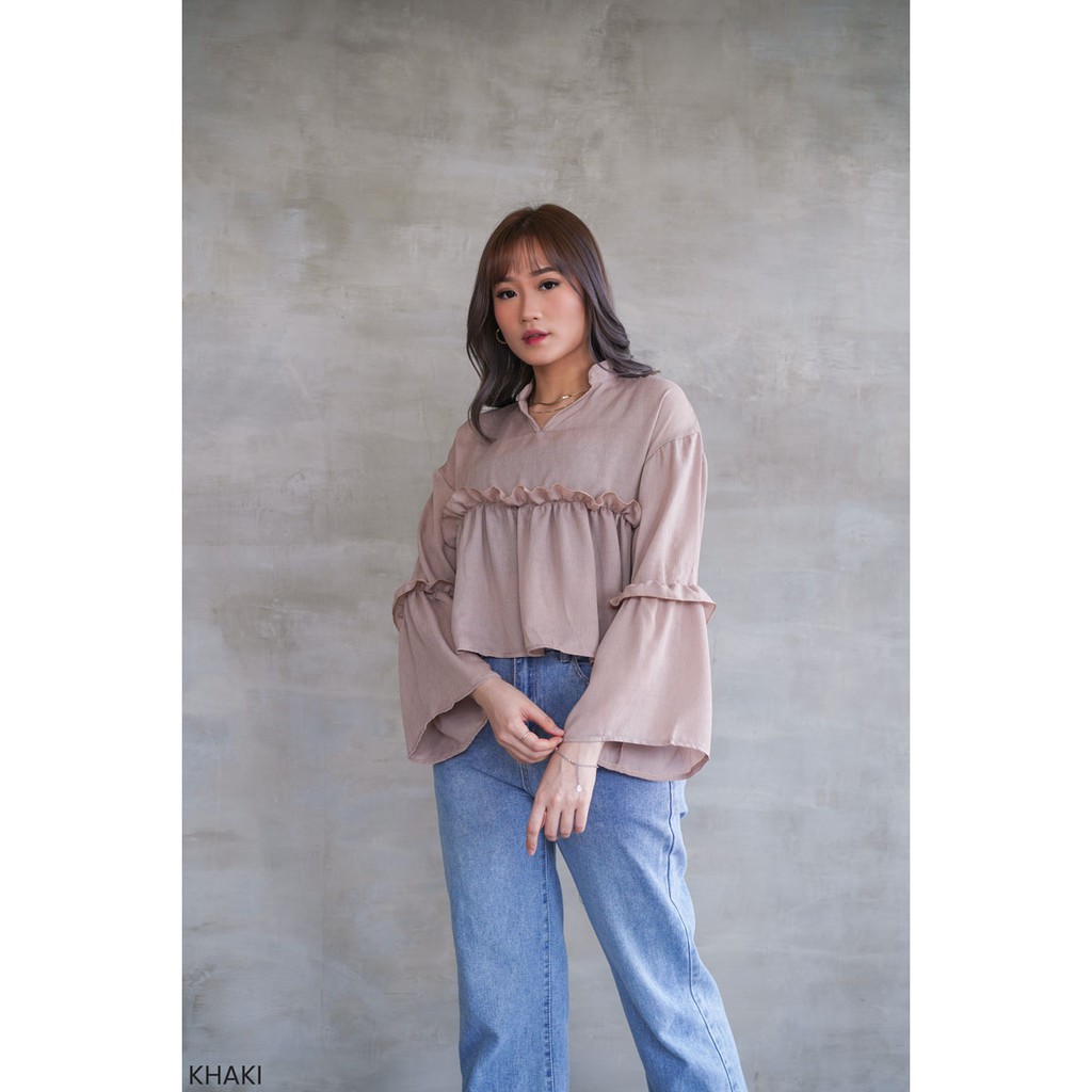 Yuna Crinkle Atasan Blouse Top