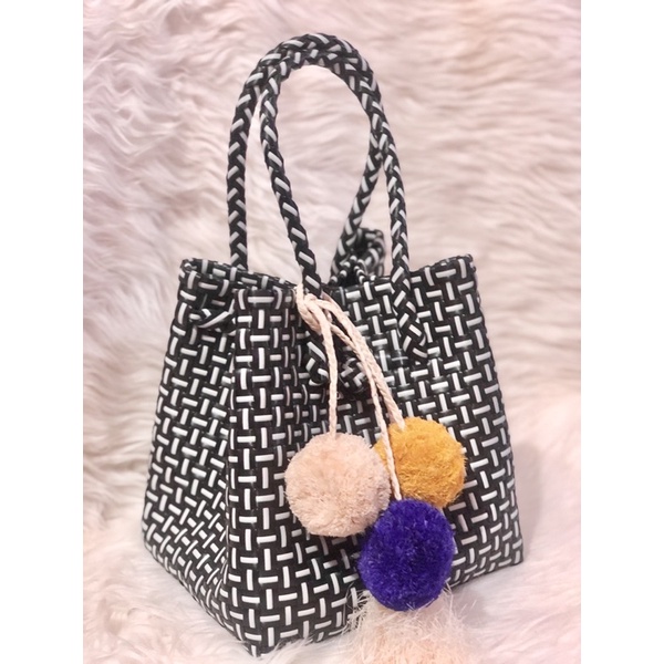 Tas Anyaman Jali Box Premium Small Short handle