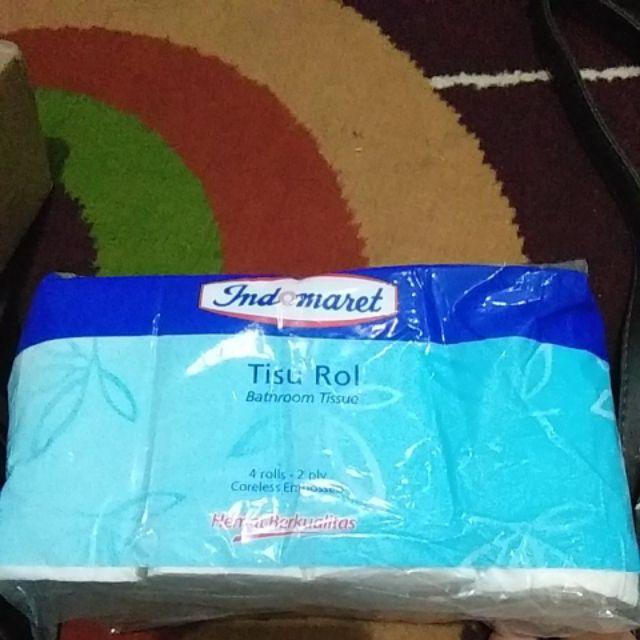 6 Pack Indomaret Correless Embossed Bathroom Tissue 4 Pcs/pack / Tissue Toilet Tanpa Core