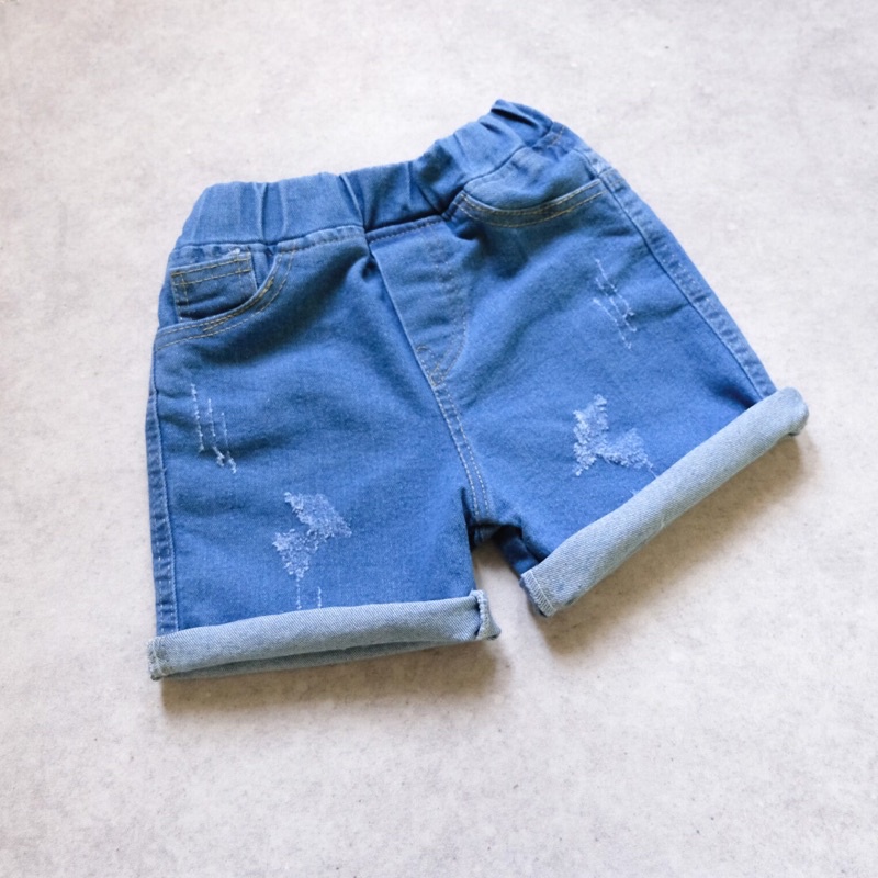 CELANA JEANS PENDEK ANAK / RIPPED JEANS ANAK