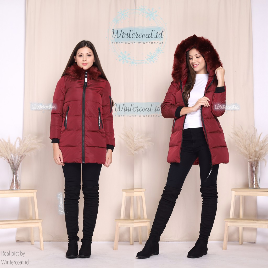 READY INDONESIA FIFI Winter coat women mantel hangat cewek wanita musim dingin jumbo big size