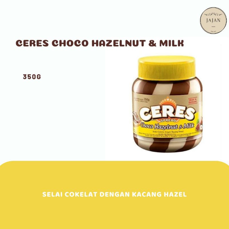 

Ceres Milk Choco Hazelnut & Milk 350 Gram